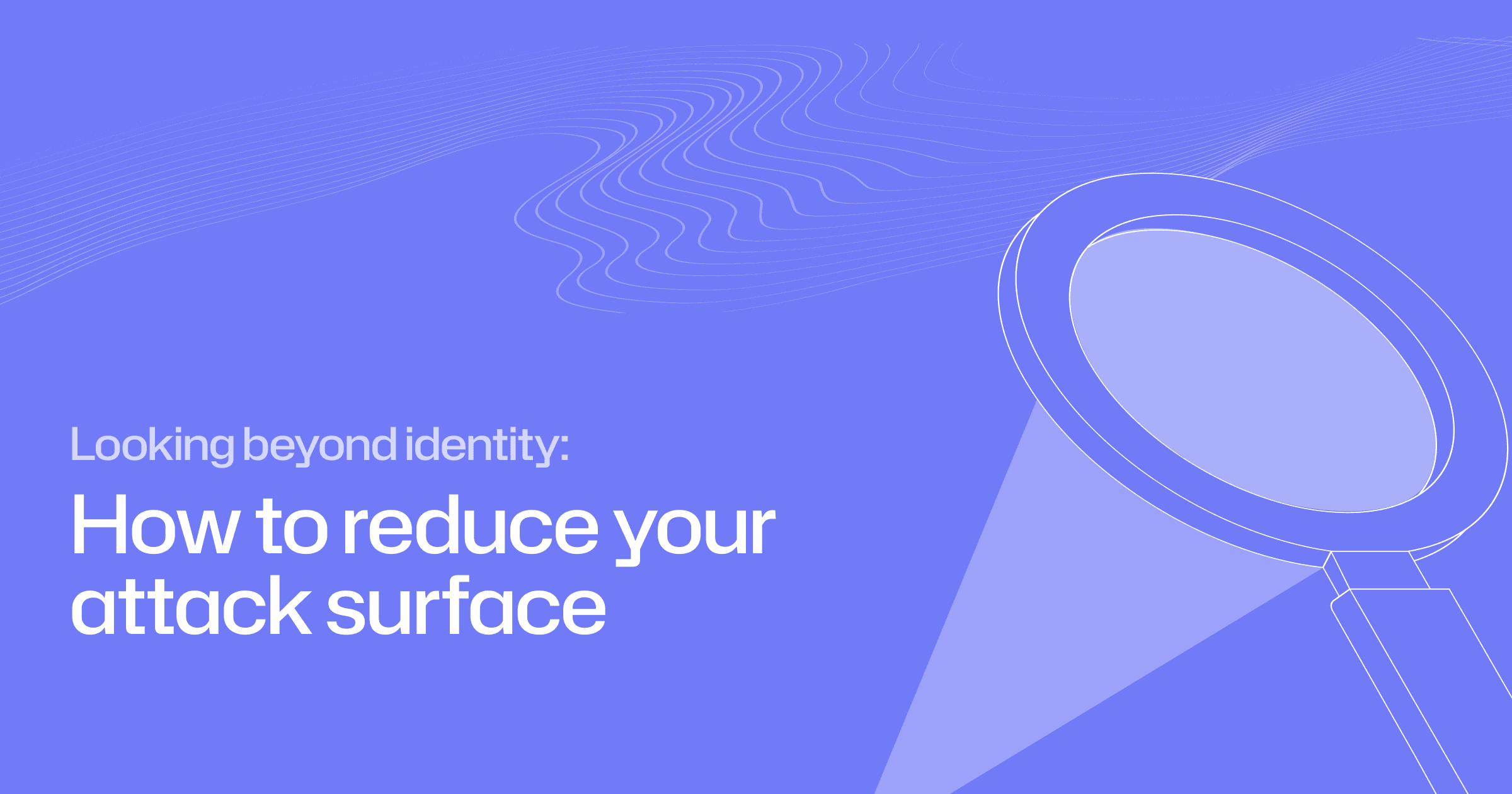 Looking beyond identity: How to reduce your attack surface