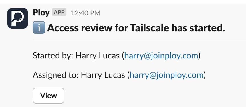 Access Review notifications