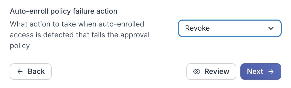 Auto-revoke violating access