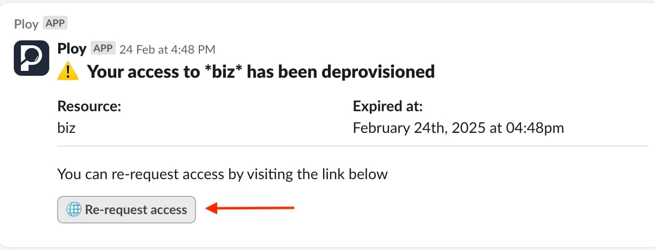 Easily Re-request Access