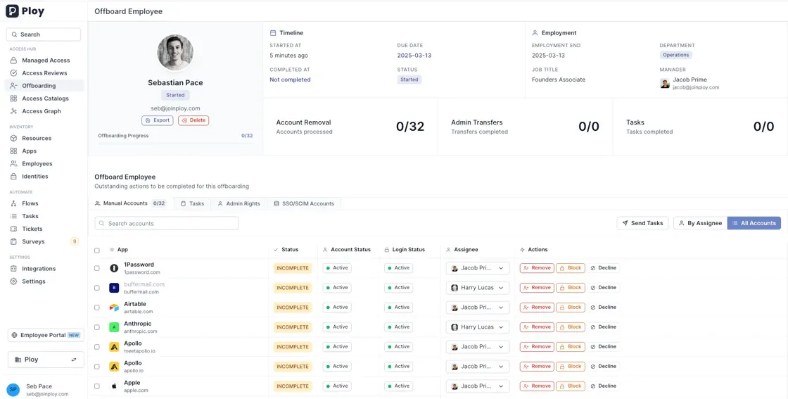 New Offboarding Page 📴