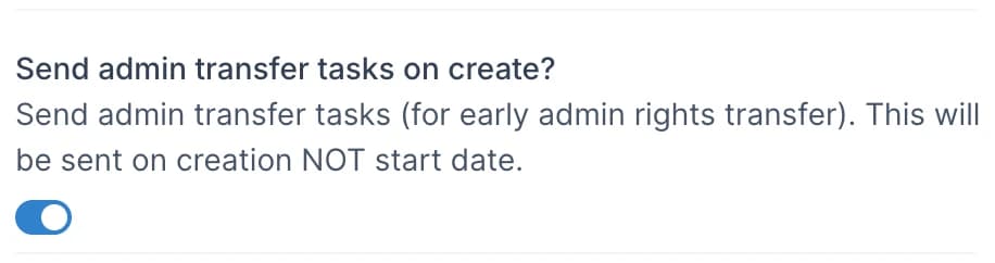 Offboarding Flow - Send Admin Tasks in Advance