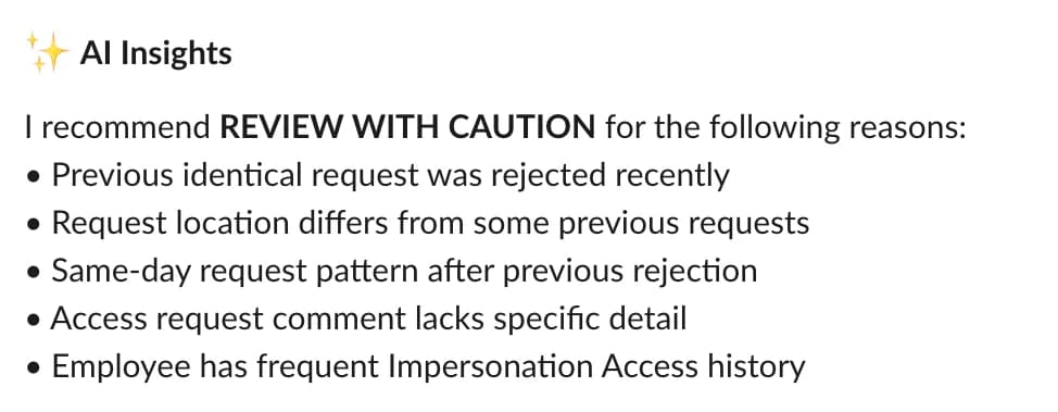 ✨ AI Powered Access requests